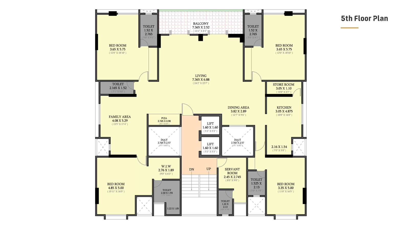 Sapra-Power-Terrace-5th-Floor-Plan